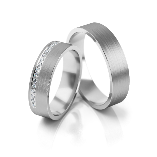 Bild von Trauringe "Pure Elegance" - 215 W