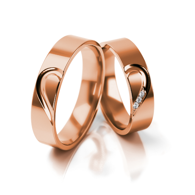 Bild von Trauringe "Romantisch"_309 Roségold