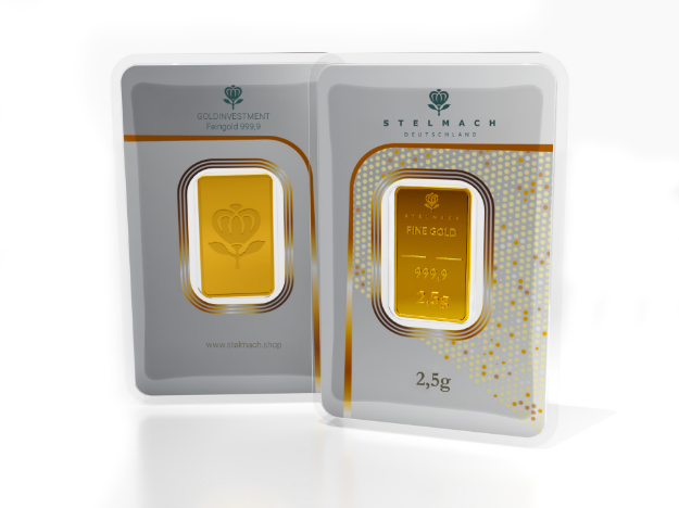 Bild von Goldbarren 2,5g –  999,9 Gold