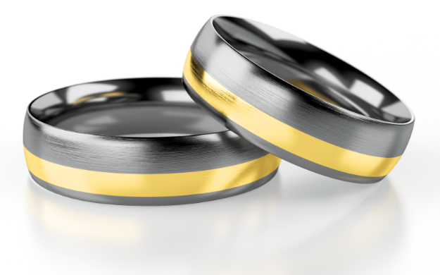 Bild von Tantal Trauringe_ta09