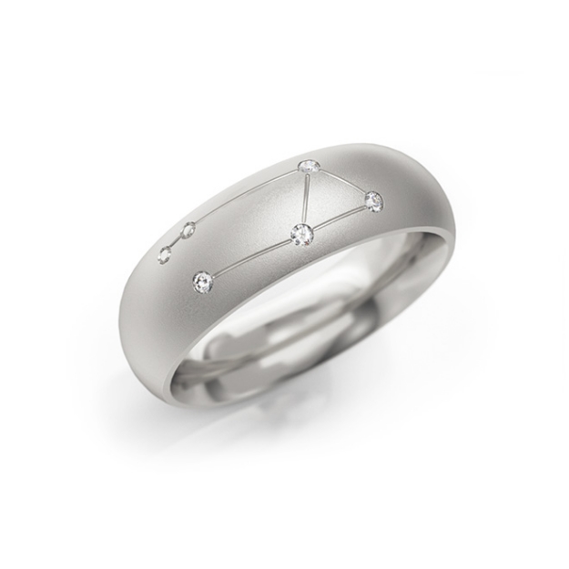 Bild von Cosmic Zodiac Ring "Waage"_609 W