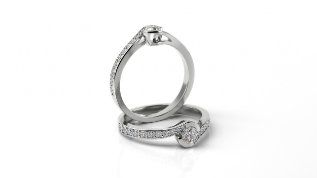Bild von Verlobungsring - ST10 W